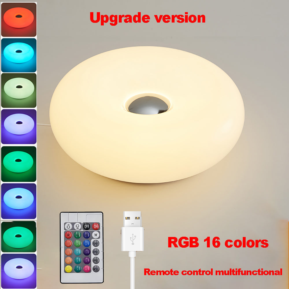 Lumaine Touch USB Table Lamp With Dimmable RGB Color Change For Bedroom And Living Room