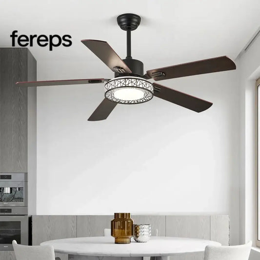 AeroLume 52’’ Reversible Wood Finish Ceiling Fan Ceiling lamp