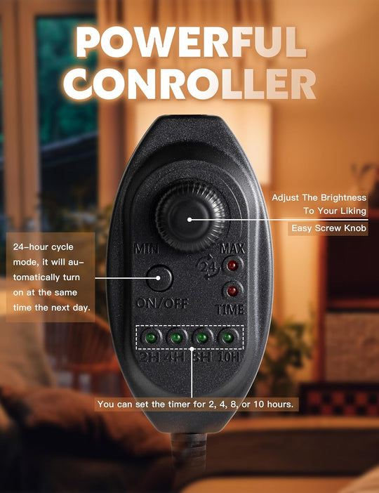 Lumora Adjustable Height Dimmable Candle Warmer Lamp With 50W Halogen Bulb