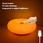 USB Table Lamp with Touch Control and RGB Color Changing – Dimmable Bedside or Desk Lamp for Bedroom and Living Room