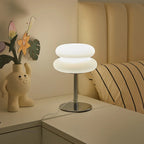 Tri-Color Dimming Table Lamp with 9 Brightness Levels – Creamy Bedside and Desk Lamp