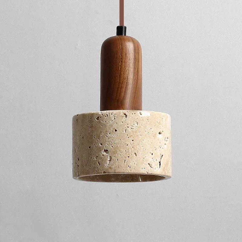 Kinora Yellow Marble Travertine Pendant Lamp For Dining Room And Kitchen Island Lighting