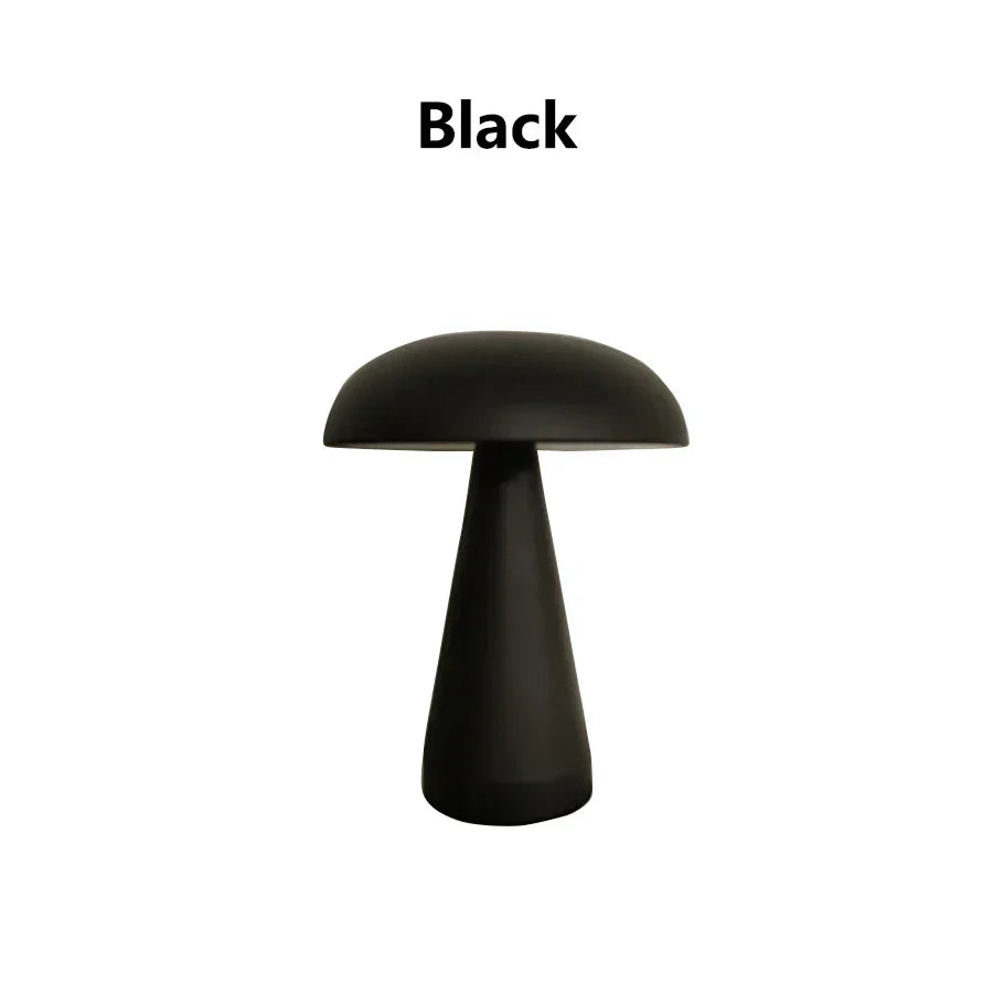 Luminaire Rechargeable Mushroom Touch LED Desk Lamp Cordless Adjustable Brightness
