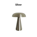 Rechargeable Cordless Mushroom LED Desk Lamp with Touch Sensor