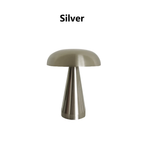 Rechargeable Cordless Mushroom LED Desk Lamp with Touch Sensor
