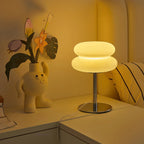 Tri-Color Dimming Table Lamp with 9 Brightness Levels – Creamy Bedside and Desk Lamp