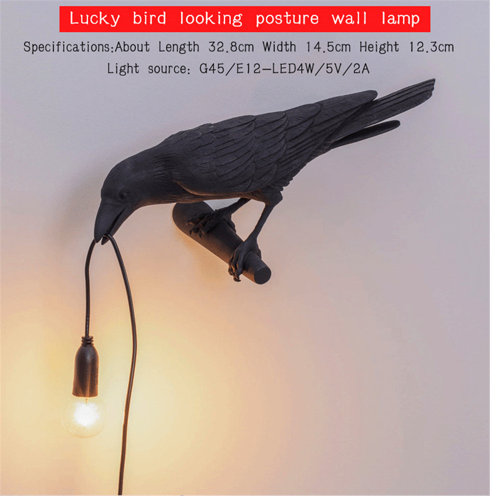Aventa Bird Lamp Elegant Bird-Shaped LED Wall Light For Home Decor And Ambient Glow