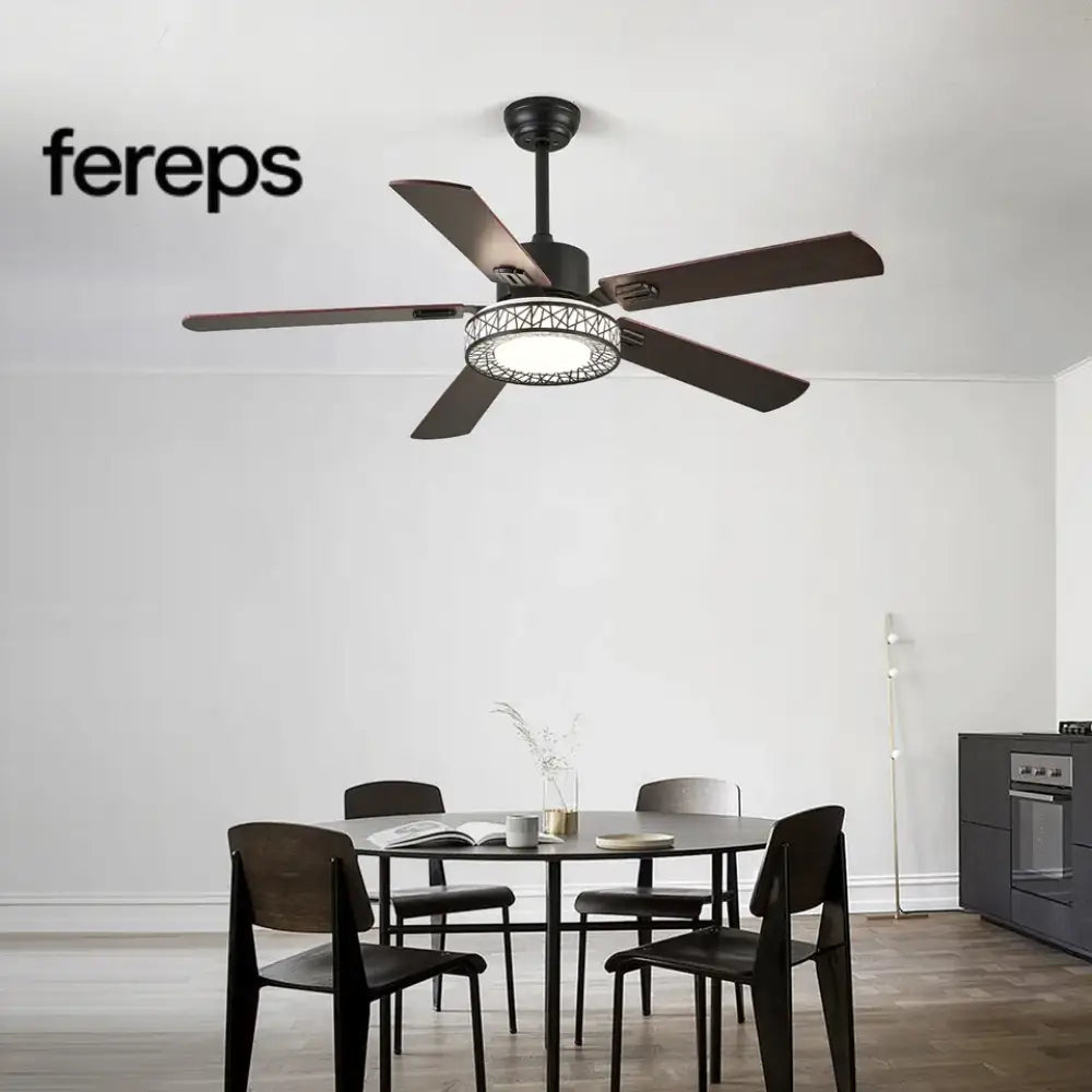 AeroLume 52’’ Reversible Wood Finish Ceiling Fan Ceiling lamp