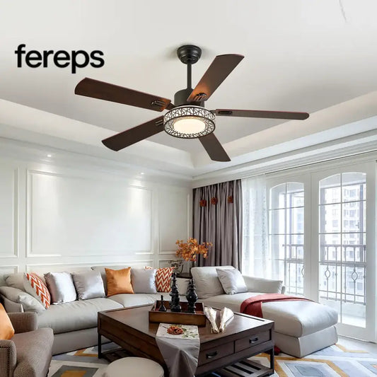 AeroLume 52’’ Reversible Wood Finish Ceiling Fan Ceiling lamp