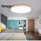 Ceiling light made of natural wood - Nordic minimalist design White / Warm white