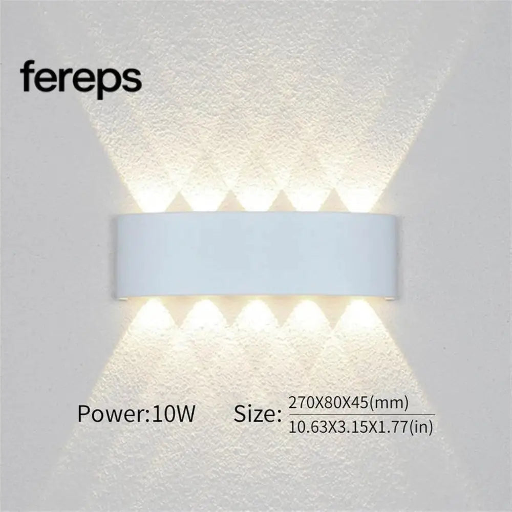 Indoor/outdoor wall light - Modern minimalist design 10W | White / Warm white (2700-3500K)