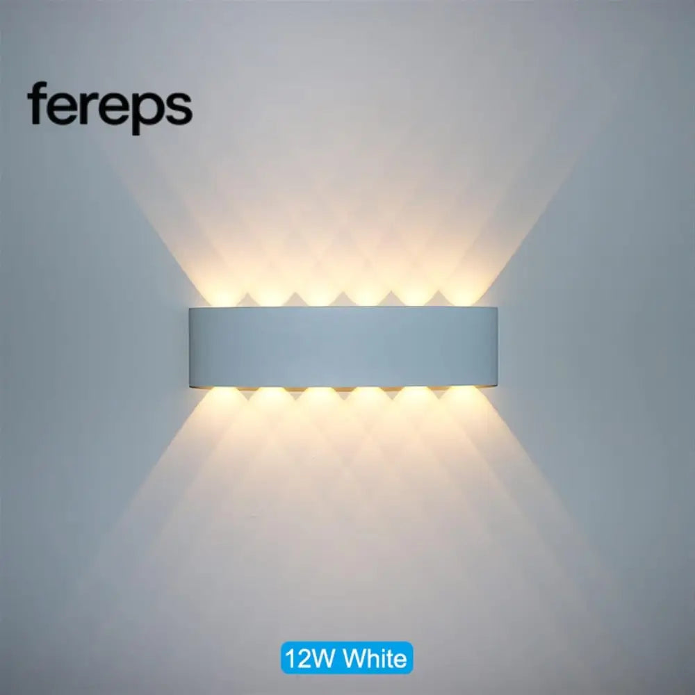 Indoor/outdoor wall light - Modern minimalist design 12W | White / Warm white (2700-3500K)