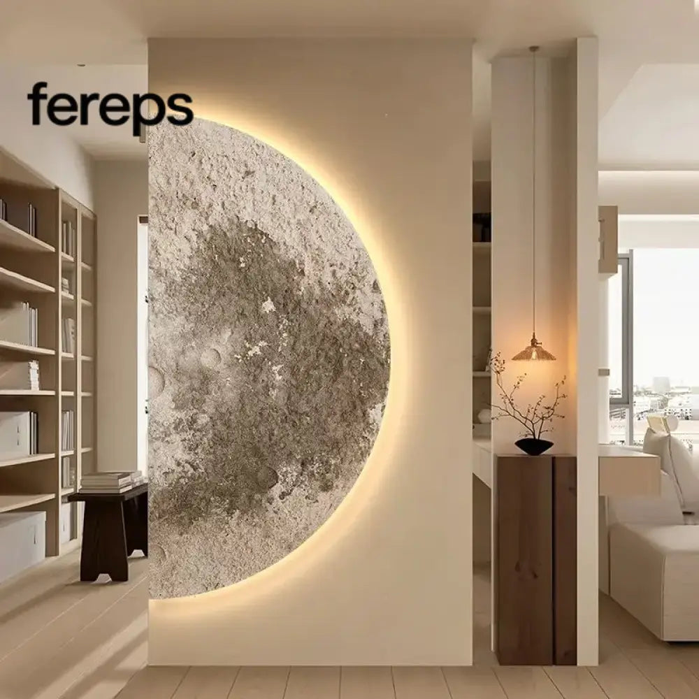 Minimalist Half-Moon Wall Lamp – LED Wall Lights Indoor for Hallway and Porch - Modern Sconce Light Design