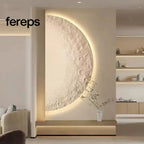 Minimalist Half-Moon Wall Lamp – LED Wall Lights Indoor for Hallway and Porch - Modern Sconce Light Design