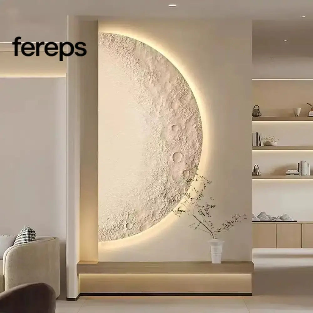 Minimalist Half-Moon Wall Lamp – LED Wall Lights Indoor for Hallway and Porch - Modern Sconce Light Design