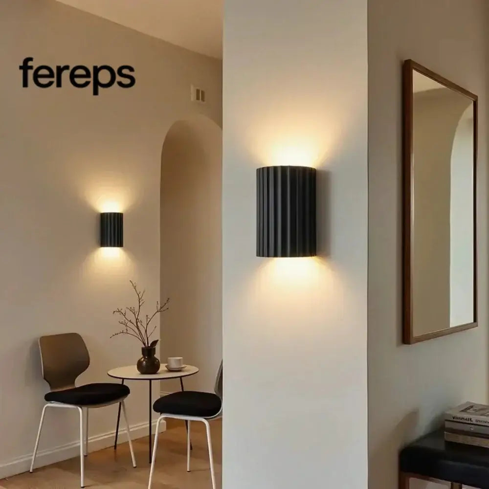 Minimalist wall light - modern design with a touch of color