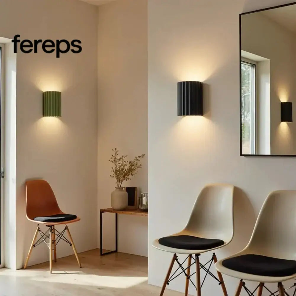 Minimalist wall light - modern design with a touch of color