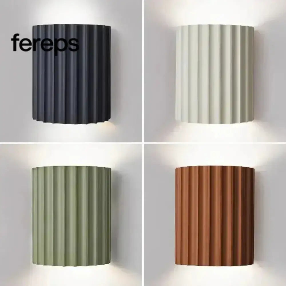 Minimalist wall light - modern design with a touch of color