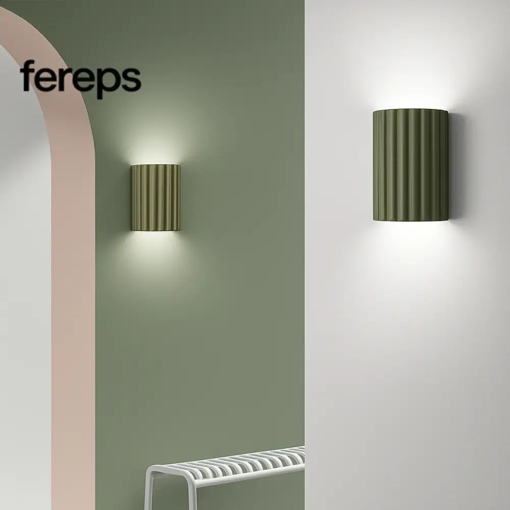 Minimalist wall light - modern design with a touch of color Green