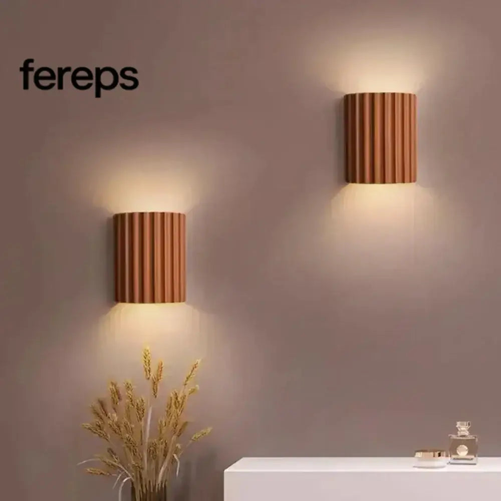 Minimalist wall light - modern design with a touch of color Orange