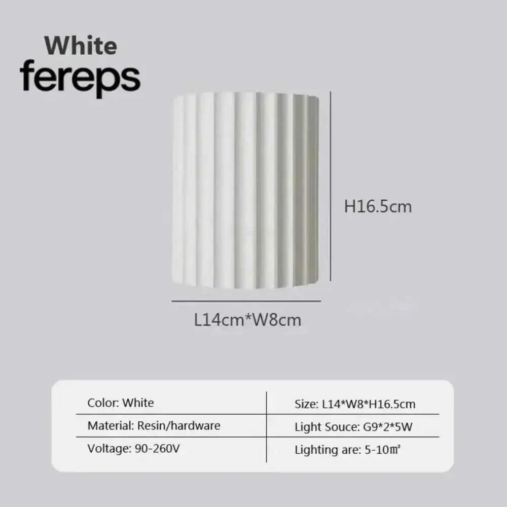 Minimalist wall light - modern design with a touch of color White