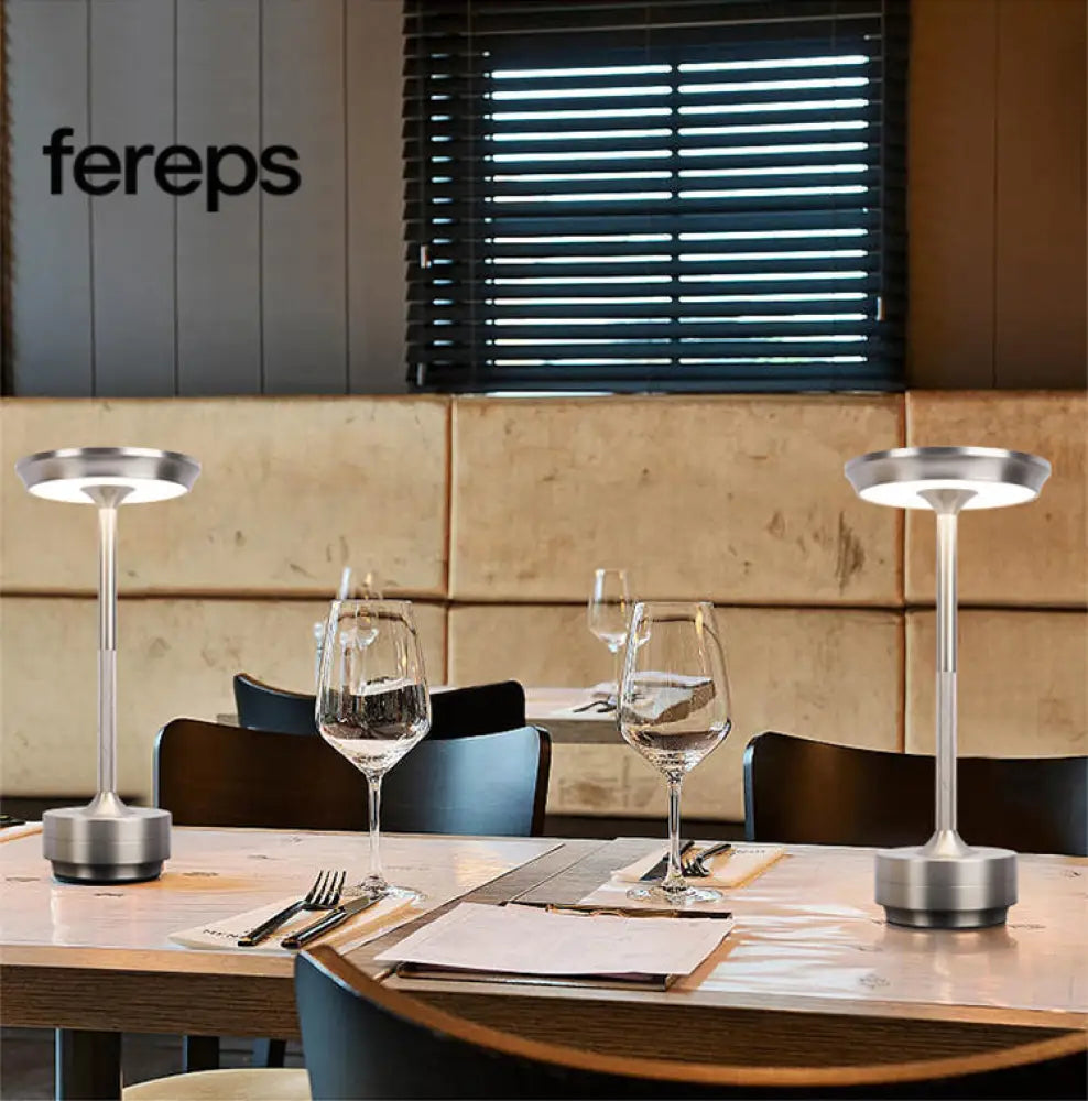 Modern Cordless Table Lamp - Rechargeable With LED Touch Sensor