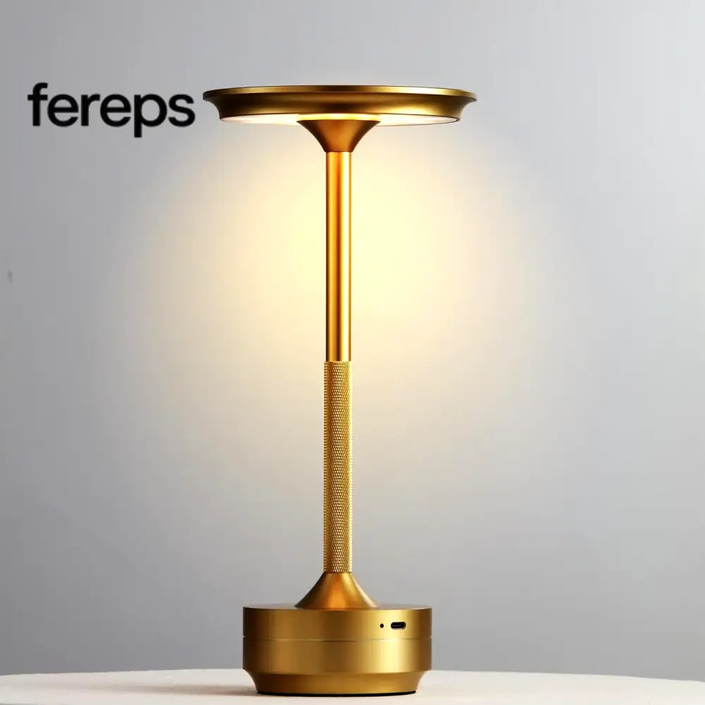 Modern Cordless Table Lamp - Rechargeable With LED Touch Sensor