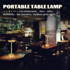 Modern Cordless Table Lamp - Rechargeable With LED Touch Sensor