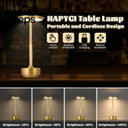 Modern Cordless Table Lamp - Rechargeable With LED Touch Sensor