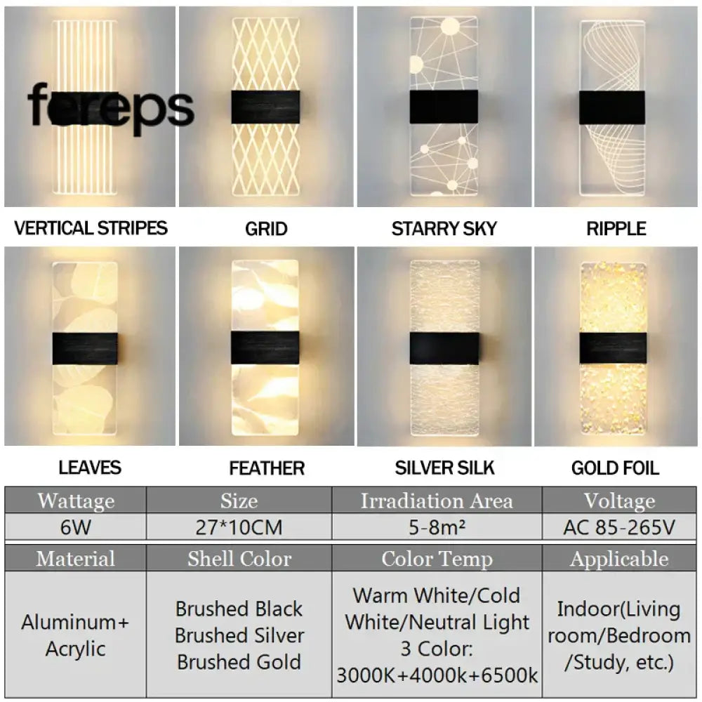 Modern LED Acrylic Wall Lamp – Nordic Wall Sconce Lighting for Home Décor Stylish Energy-Efficient Wall Lights