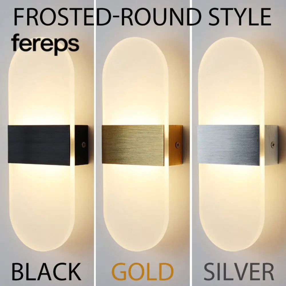 Modern LED Acrylic Wall Lamp – Nordic Wall Sconce Lighting for Home Décor Stylish Energy-Efficient Wall Lights Frosted