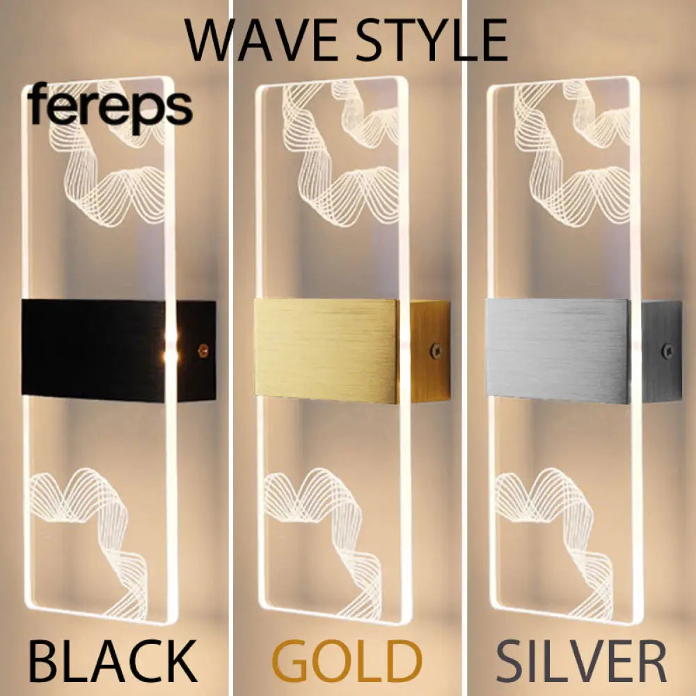 Modern LED Acrylic Wall Lamp – Nordic Wall Sconce Lighting for Home Décor Stylish Energy-Efficient Wall Lights Wave