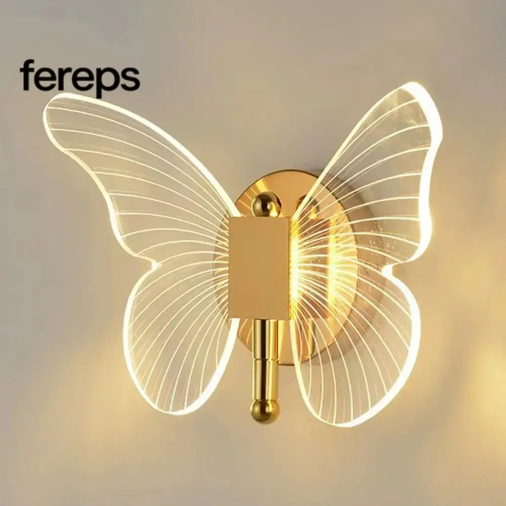 Modern LED Butterfly Wall Lamp – Creative Acrylic Wall Sconces for Indoor Home Decoration