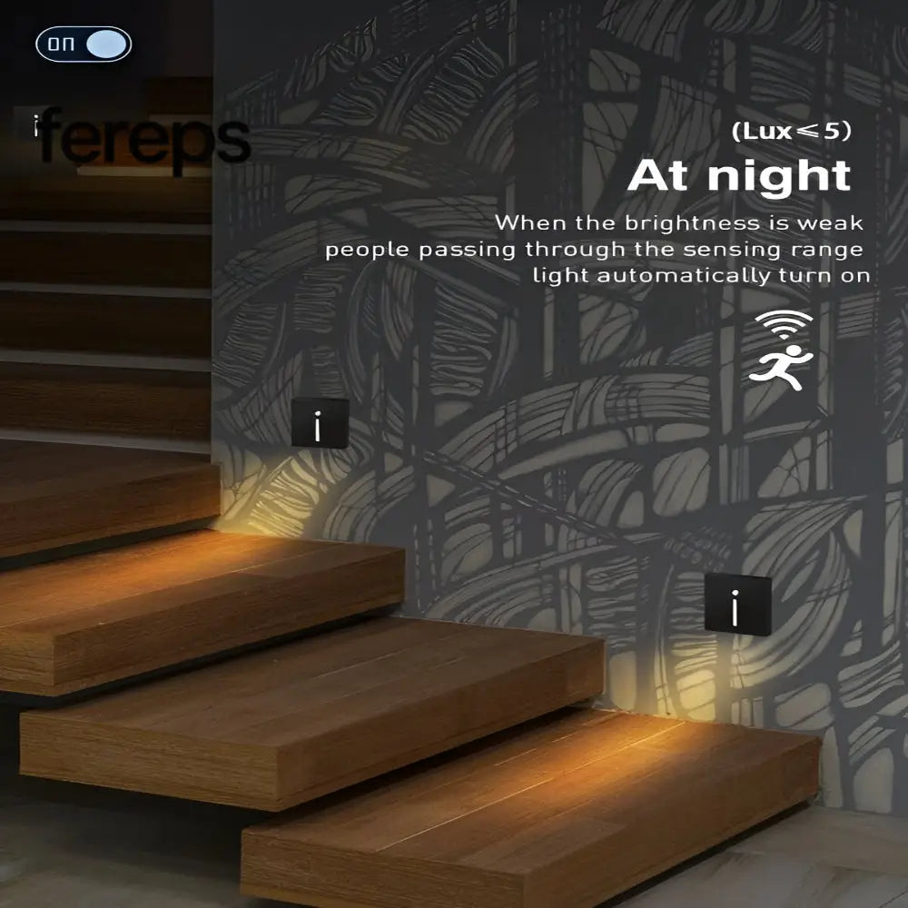 Modern motion sensor staircase light - Stylish & safe home lighting