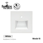 Modern motion sensor staircase light - Stylish & safe home lighting White with sensor B