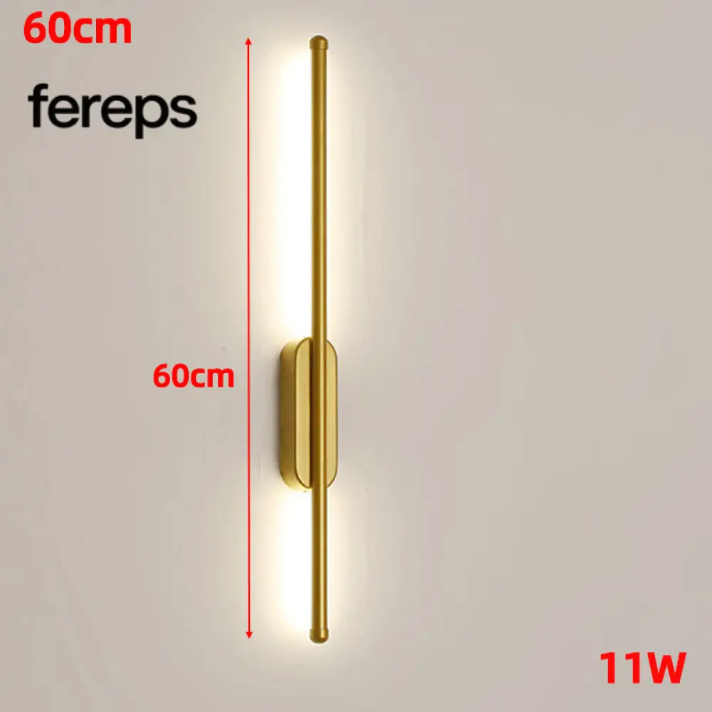 Modern Nordic LED Wall Light – Wall Lamp for Living Room and Bedroom Gold 11W / Warm White (2700-3500K)