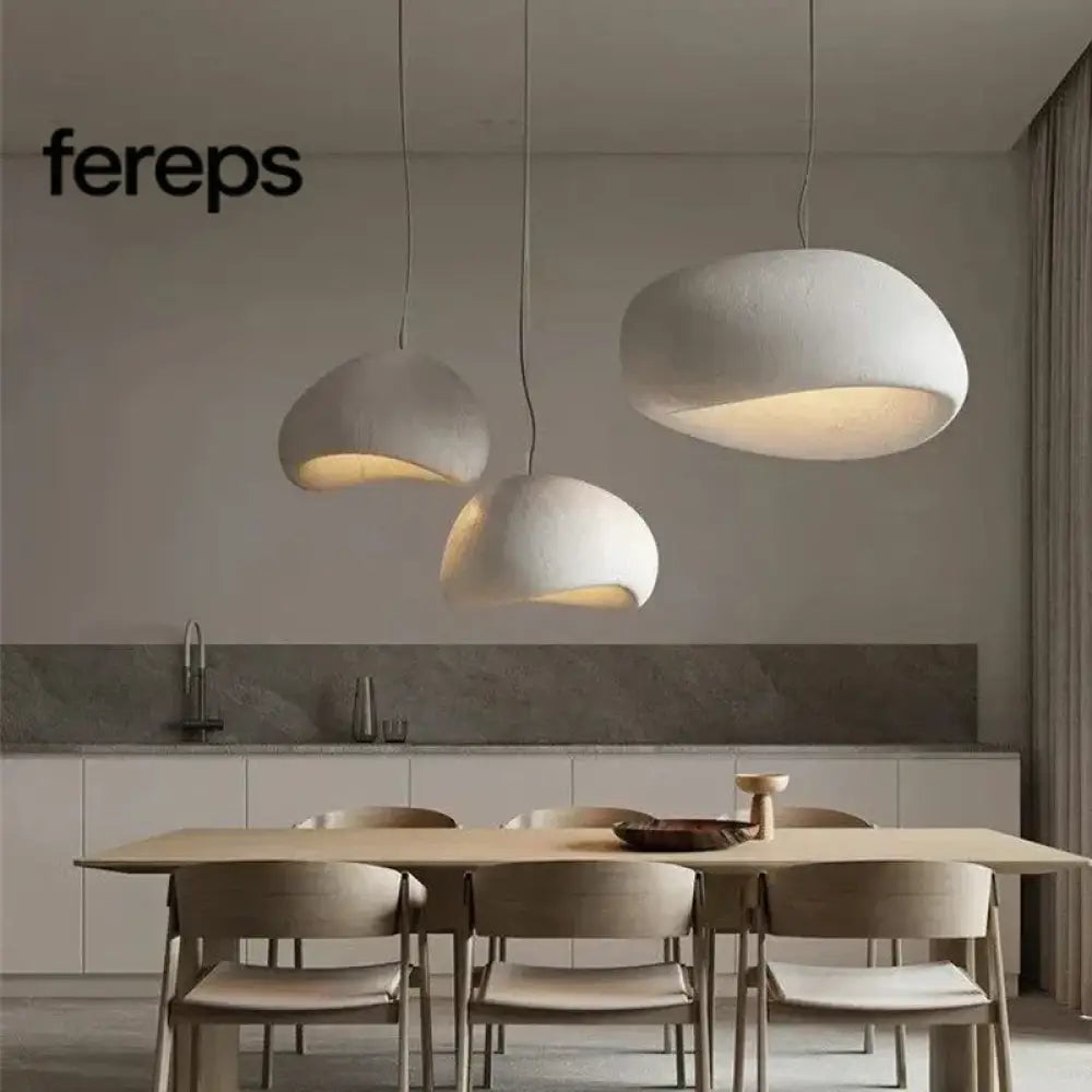 Modern Nordic Wabi-Sabi LED Pendant Light – Adjustable Kitchen Pendant Lighting for Dining Room and Living Room