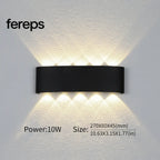 Modern Waterproof LED Wall Light for Indoor and Outdoor Use 10W Black / Natural White