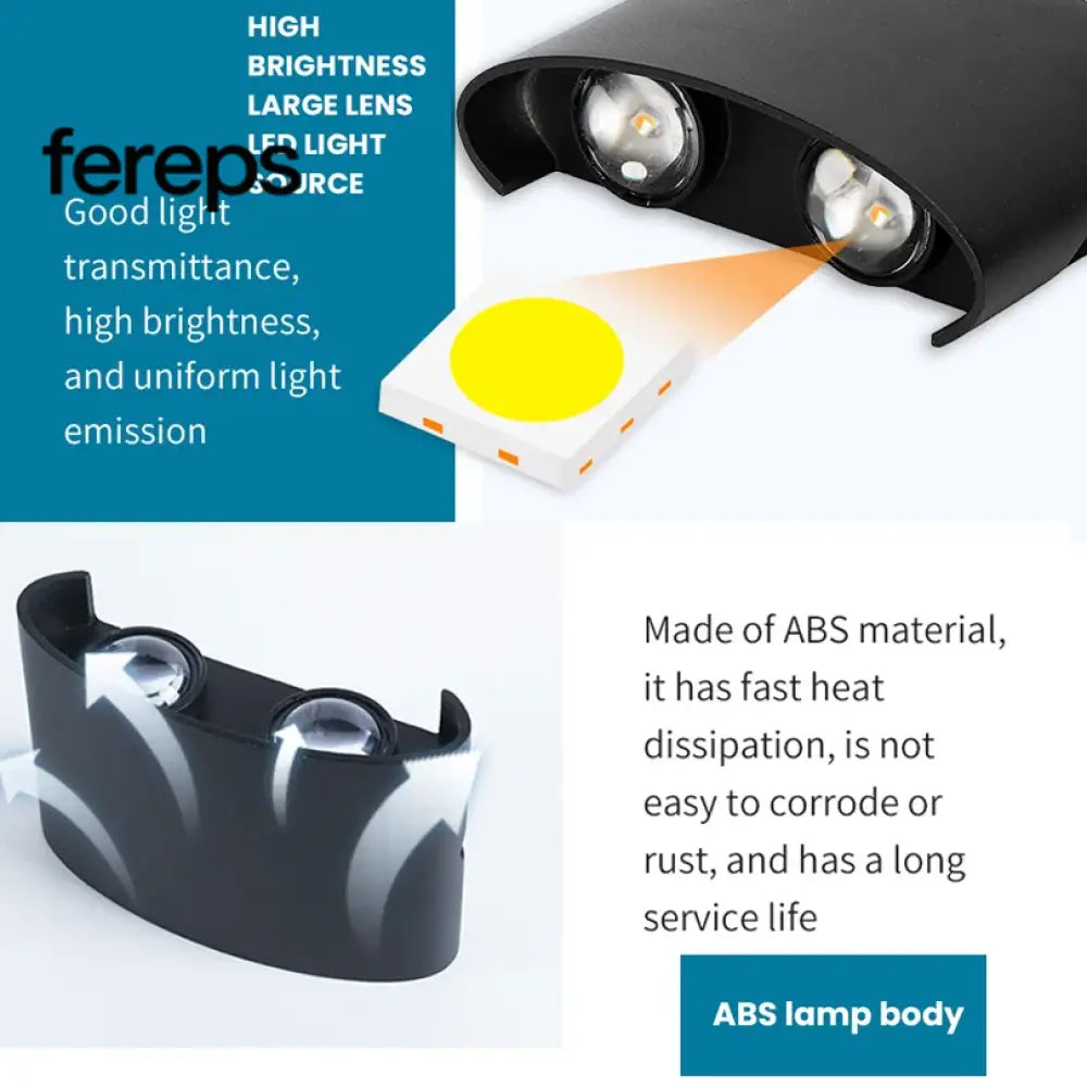 Modern Waterproof LED Wall Light for Indoor and Outdoor Use