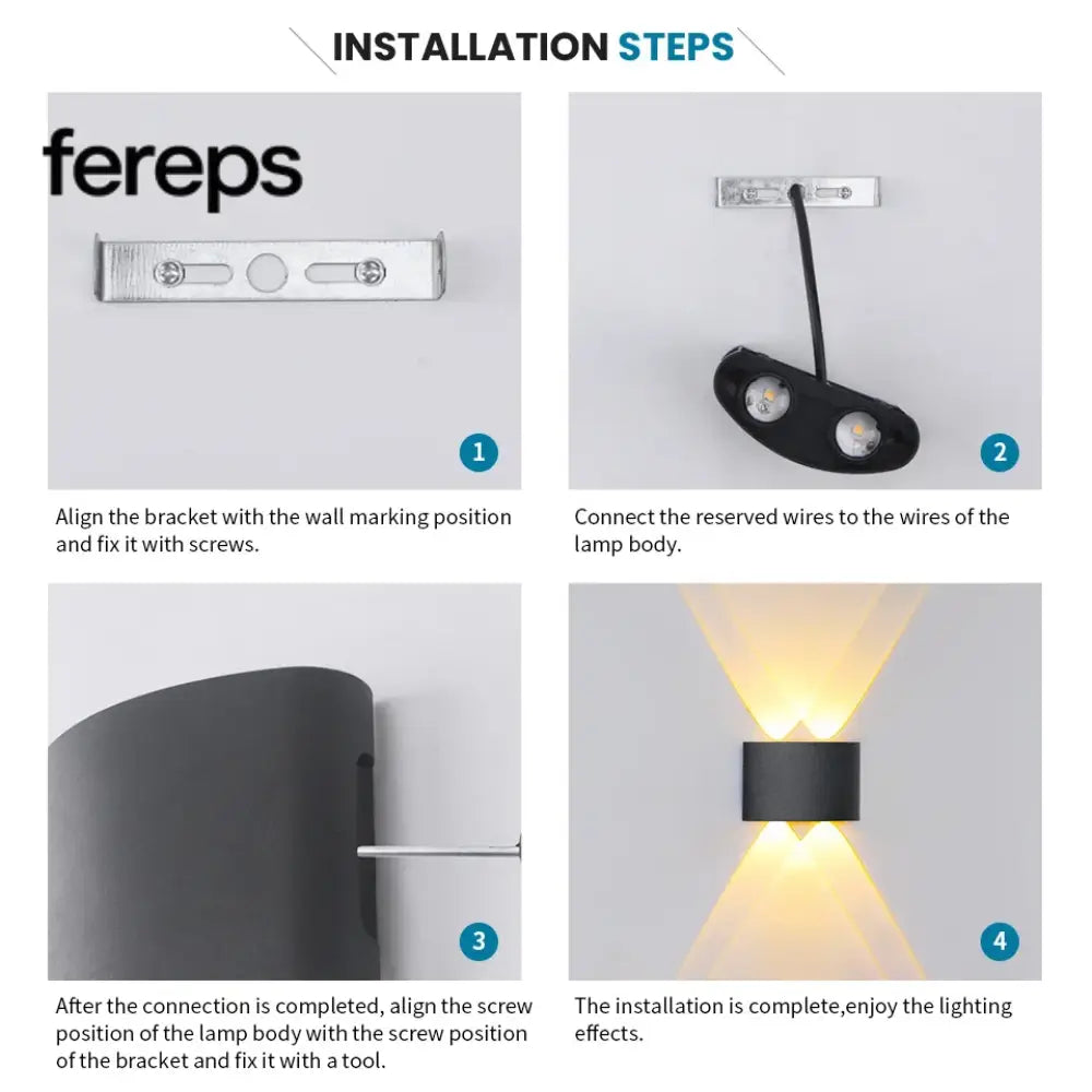 Modern Waterproof LED Wall Light for Indoor and Outdoor Use