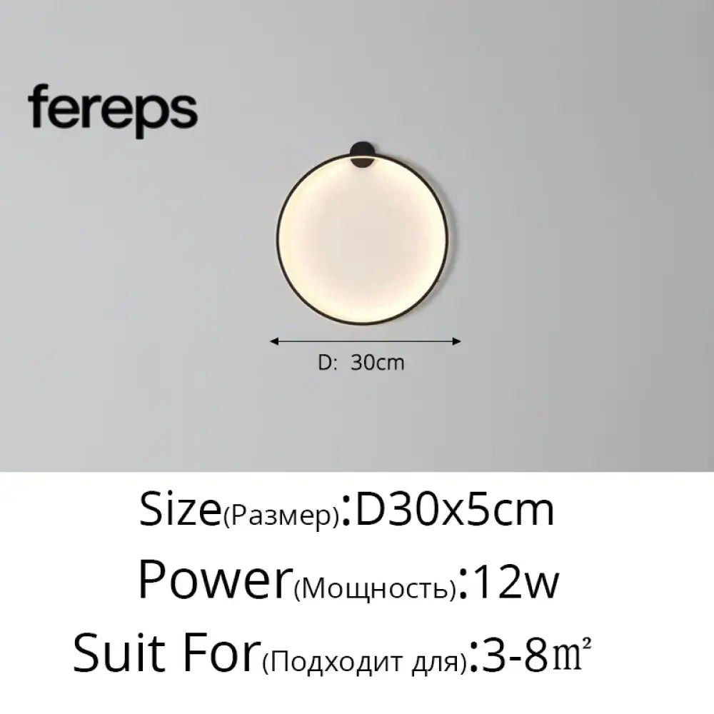 Moon LED Wall Light – Modern Wall Lamp for Bedroom Living Room and Hallway