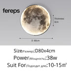 Moon LED Wall Light – Modern Wall Lamp for Bedroom Living Room and Hallway