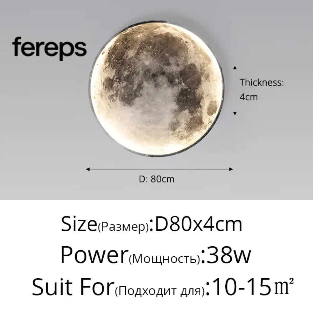 Moon LED Wall Light – Modern Wall Lamp for Bedroom Living Room and Hallway