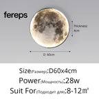 Moon LED Wall Light – Modern Wall Lamp for Bedroom Living Room and Hallway