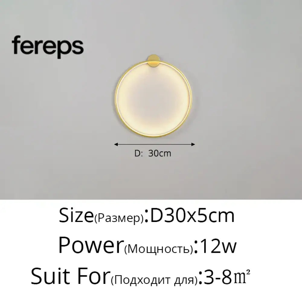 Moon LED Wall Light – Modern Wall Lamp for Bedroom Living Room and Hallway