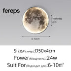 Moon LED Wall Light – Modern Wall Lamp for Bedroom Living Room and Hallway
