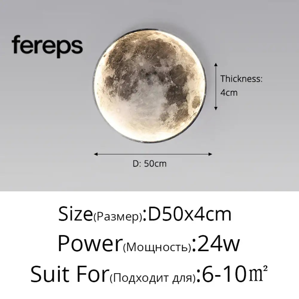 Moon LED Wall Light – Modern Wall Lamp for Bedroom Living Room and Hallway