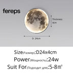 Moon LED Wall Light – Modern Wall Lamp for Bedroom Living Room and Hallway