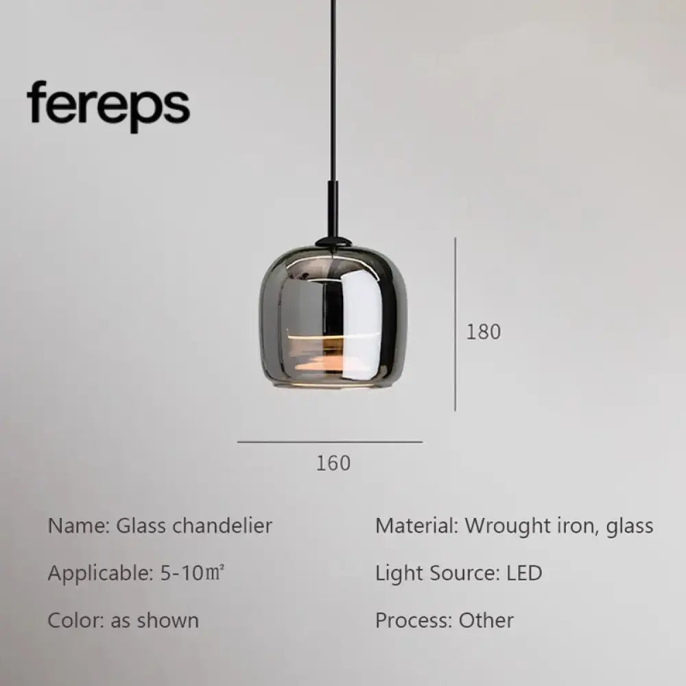 Nordic Glass LED Pendant Light – Modern Luxury Chandelier