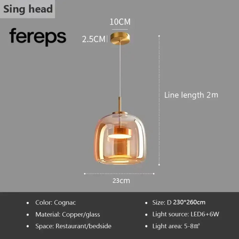 Nordic Glass LED Pendant Light – Modern Luxury Chandelier